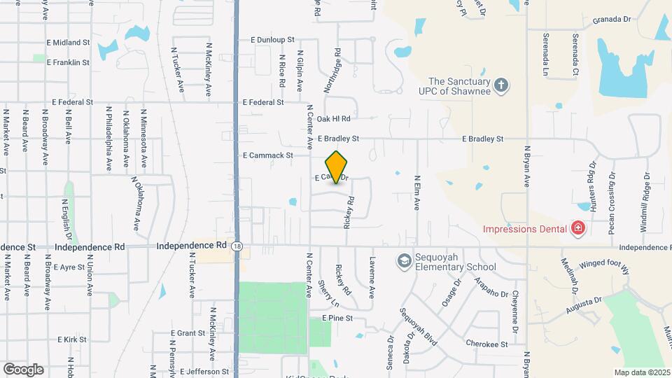 1214 E Rose Dr Map and Location Details