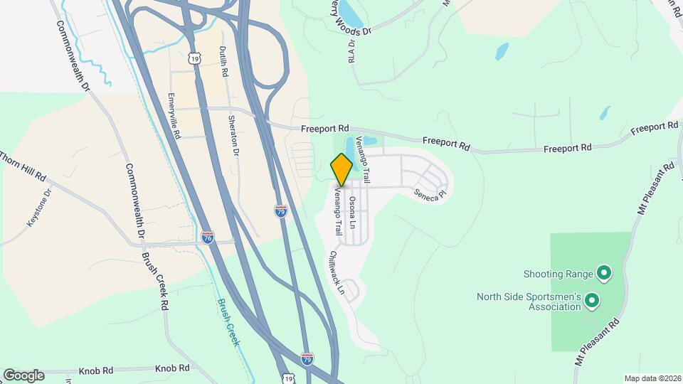 292 Venango Trail Map and Location Details