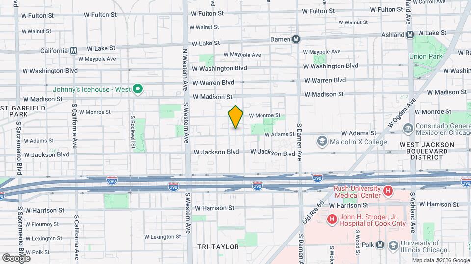 2216 W Adams St Map and Location Details