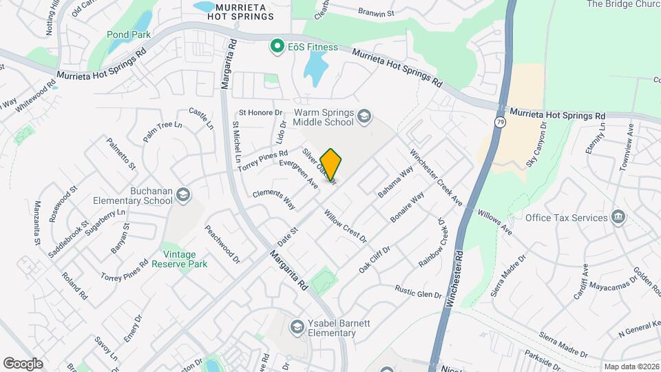 26775 Silver Oaks Dr Map and Location Details