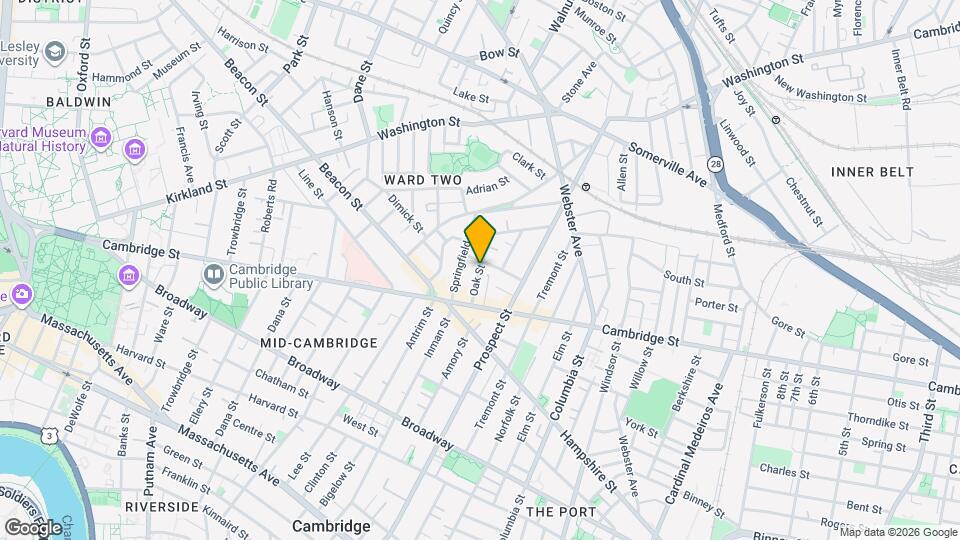 76 Oak St, Unit 2 Mapa y Detalles de la Ubicación