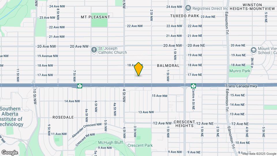 333 17 Ave NW Map and Location Details