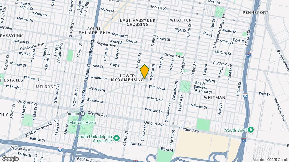 909 W Moyamensing Ave, Unit 2nd floor Map and Location Details