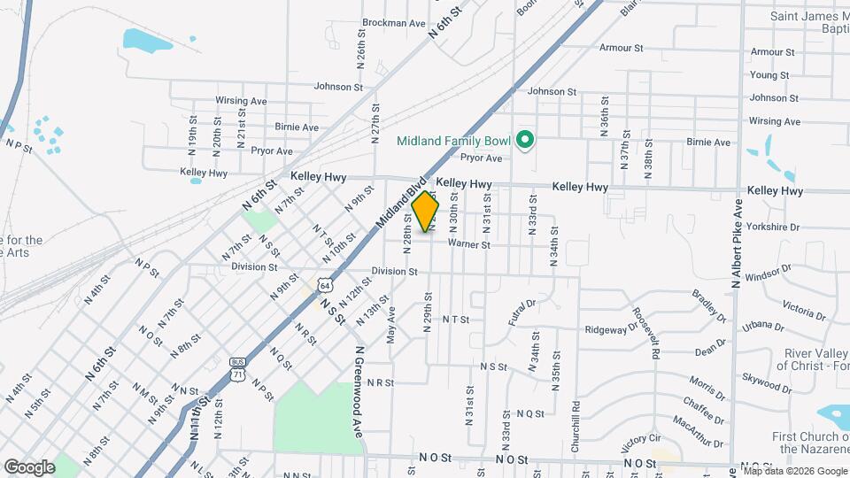 2301 N 29th St Map and Location Details