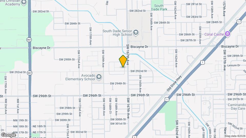 16302 SW 291st Ter Map and Location Details