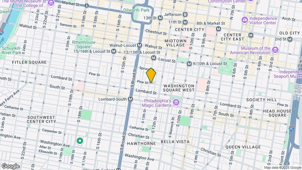1231 Waverly Walk Map and Location Details