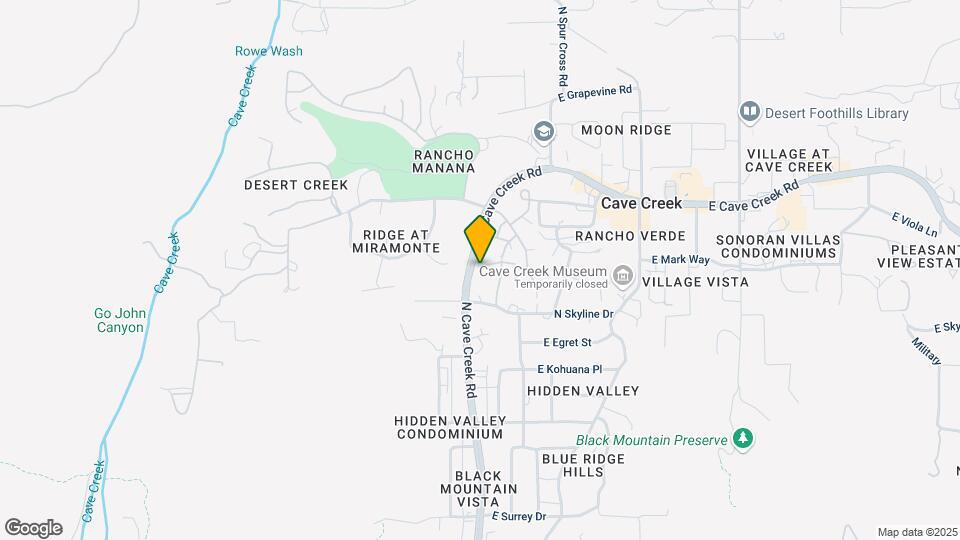 37801 N Cave Creek Rd Map and Location Details