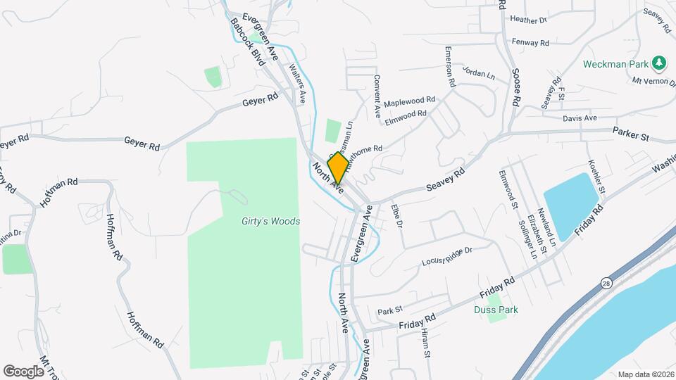 1059 North Ave Map and Location Details