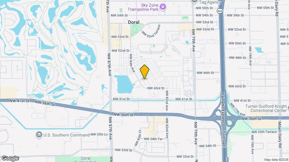 4622 NW 83rd Path Map and Location Details