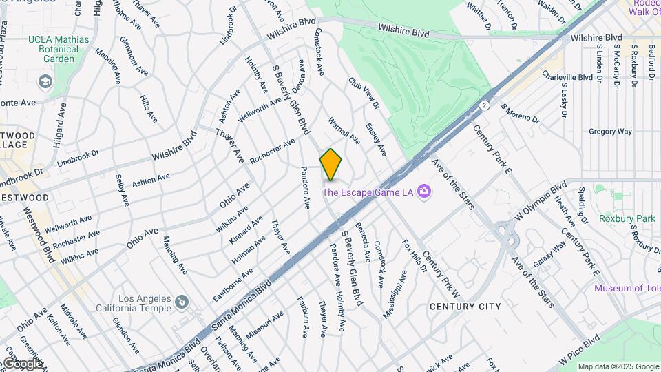 1610 S Beverly Glen Blvd Map and Location Details