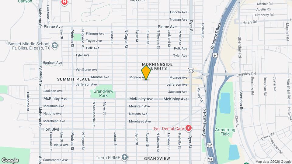 3531 Jefferson Ave Map and Location Details