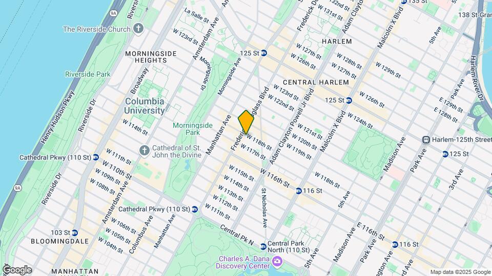 280 W 118th St Map and Location Details