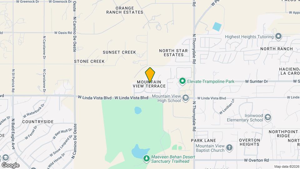 9690 N Donegal Pl Map and Location Details