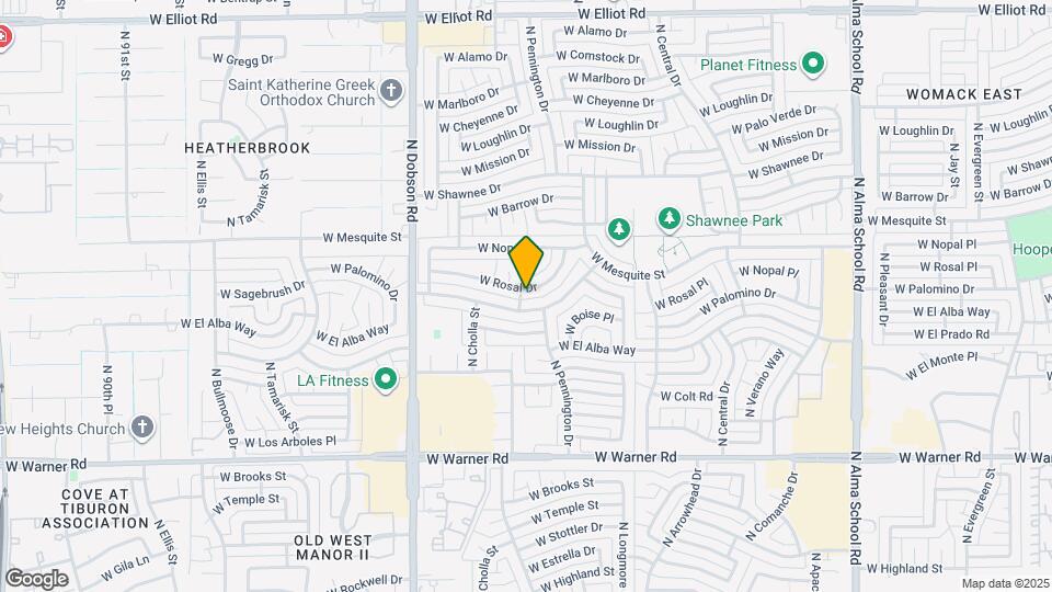 1723 W Rosal Dr Map and Location Details