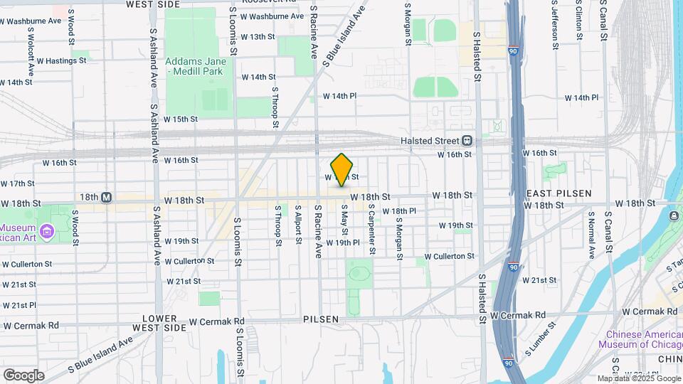 1140 W 18th St Map and Location Details