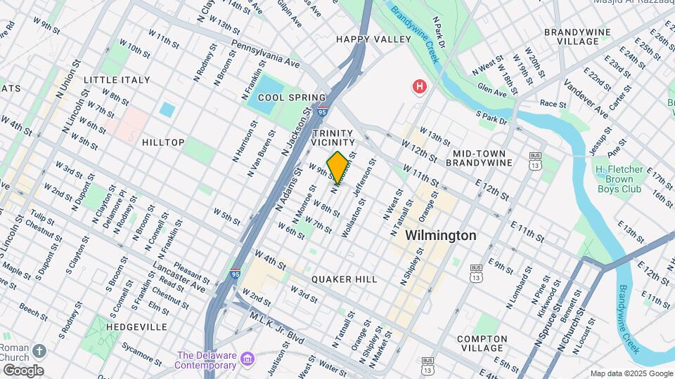 842 N Madison St Map and Location Details