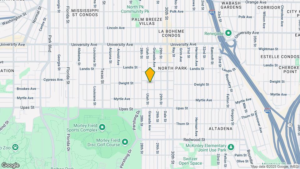 3577 Utah St Map and Location Details