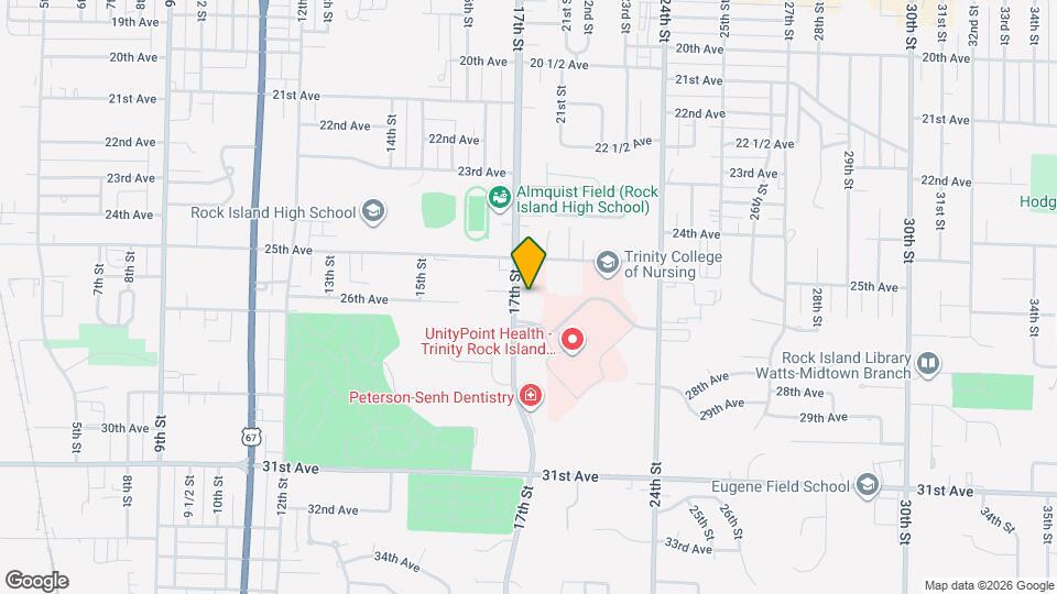 2543 17th St, Unit 1 Map and Location Details