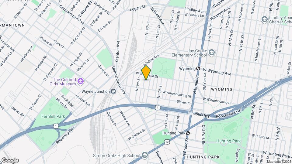 4535 N Gratz St Mapa y Detalles de la Ubicación