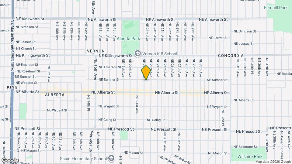 5134 NE 22nd Ave Map and Location Details