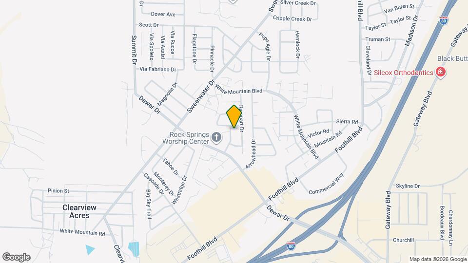 609 Dinwoody Way Map and Location Details