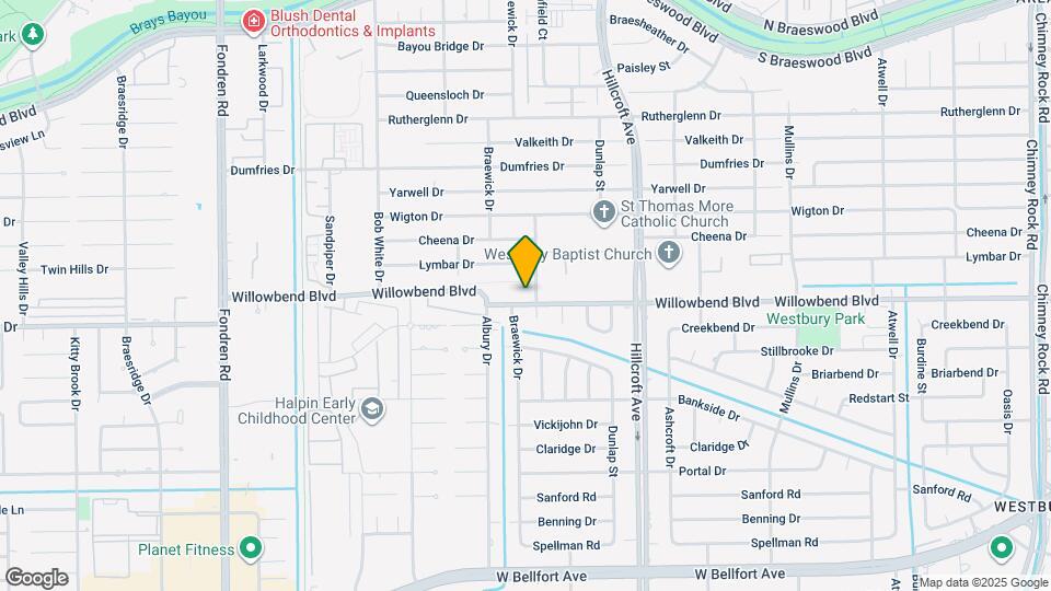 6026 Willowbend Blvd Map and Location Details