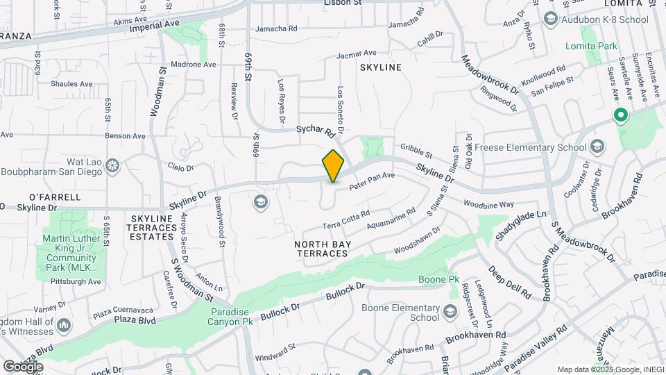 7154 Peter Pan Ave Map and Location Details