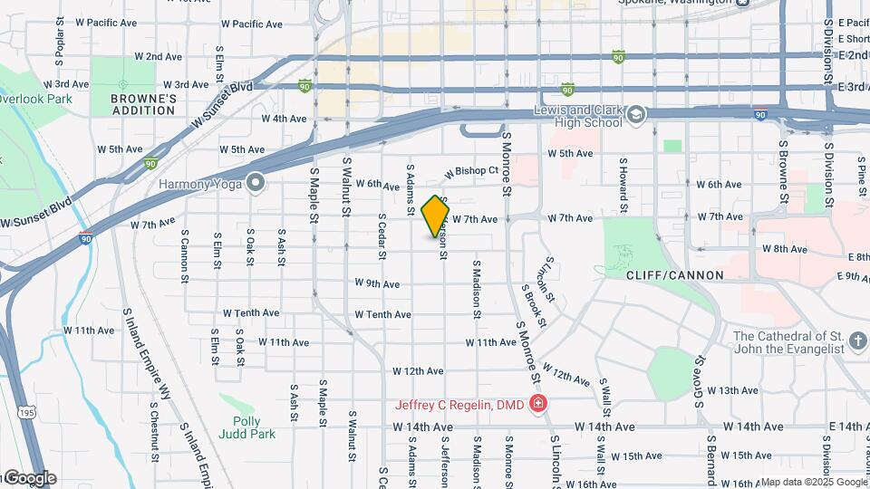 1204 W 8th Ave Map and Location Details