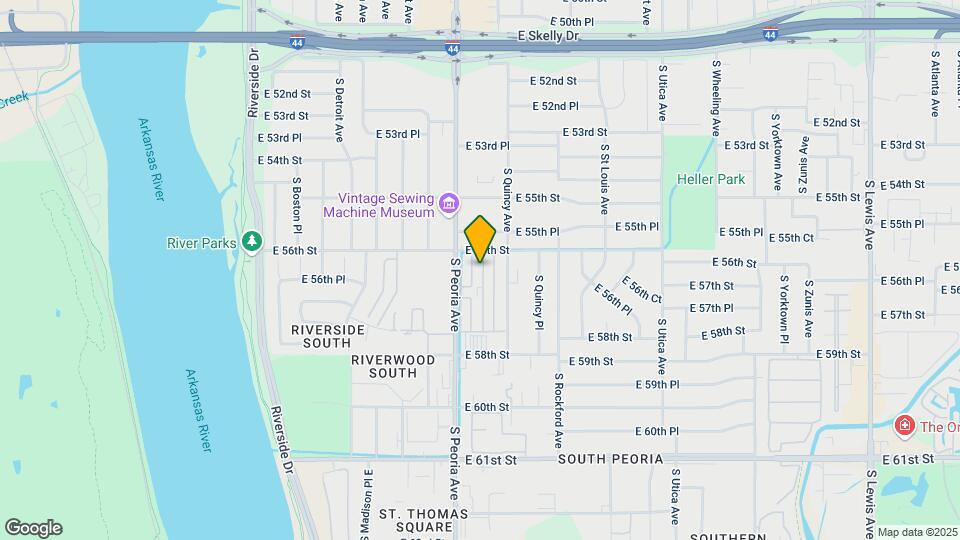 5607 S Peoria Ave Map and Location Details