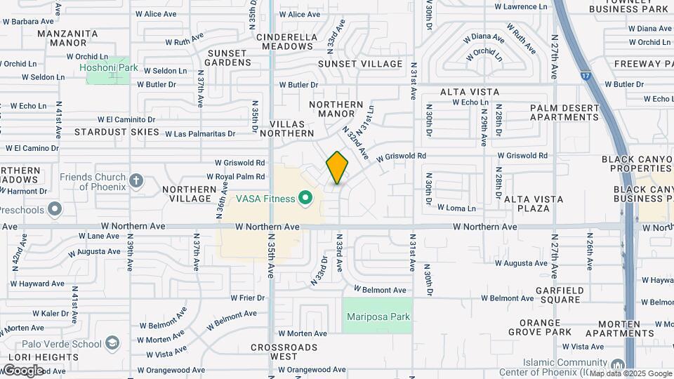 8102 N 33rd Ave Mapa y Detalles de la Ubicación