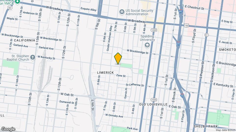 601 W Kentucky St Map and Location Details