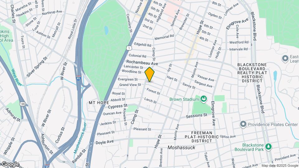 127 Evergreen St Map and Location Details