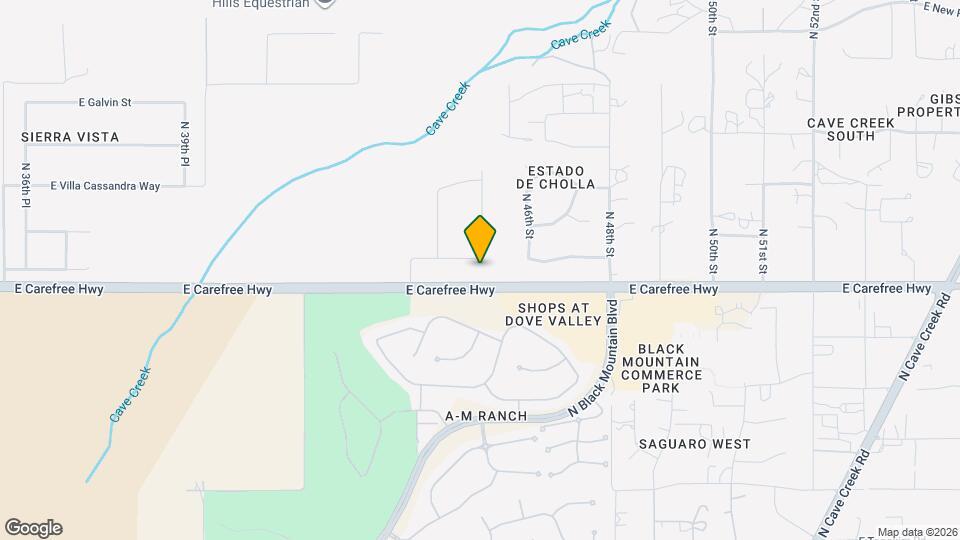 4485 E Quail Brush Rd Map and Location Details