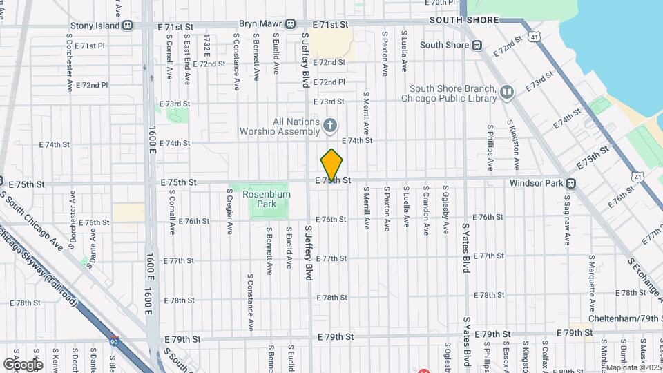 7501 S Chappel Ave Map and Location Details