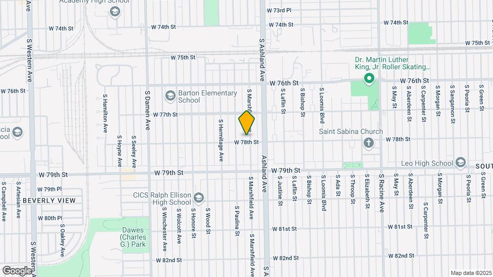 7754 S Marshfield Ave Mapa y Detalles de la Ubicación
