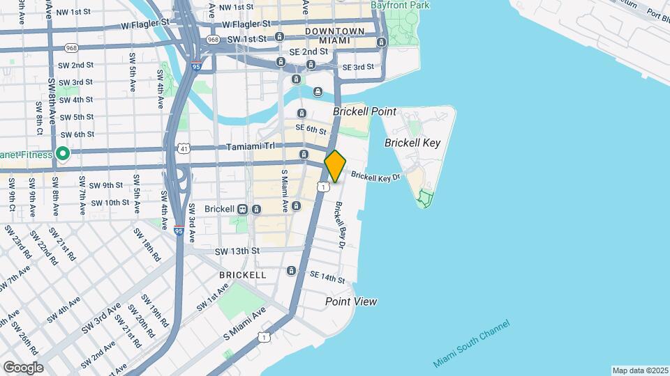 950 Brickell Bay Dr, Unit 400 Map and Location Details