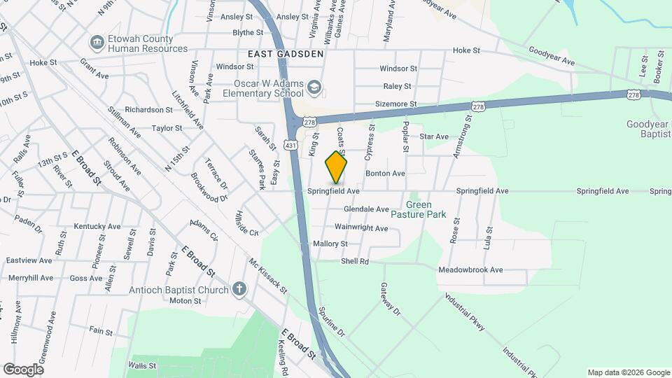 1038 Springfield Ave Map and Location Details