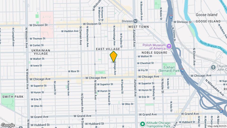 862 N Hermitage Ave Map and Location Details