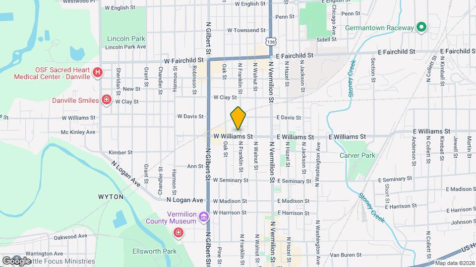 504 N Franklin St Map and Location Details
