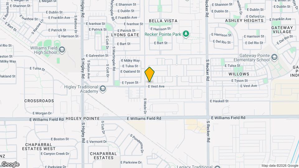 3630 E Vest Ave Map and Location Details