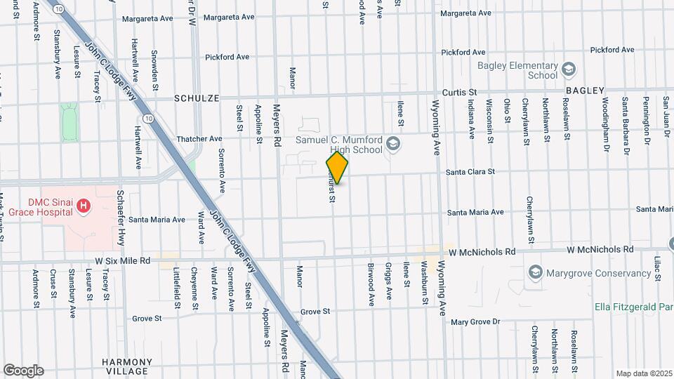 17380 Pinehurst St Map and Location Details