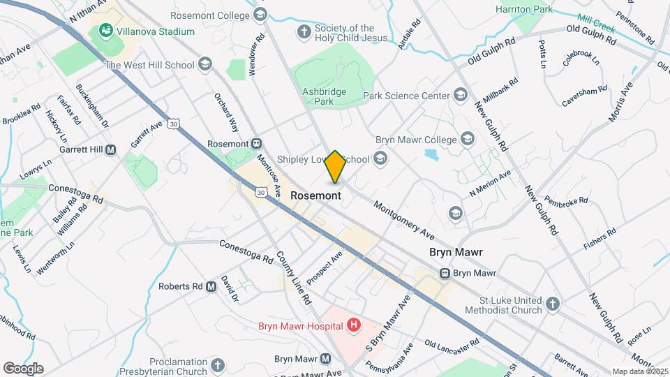 Main Line Student Rental Map and Location Details