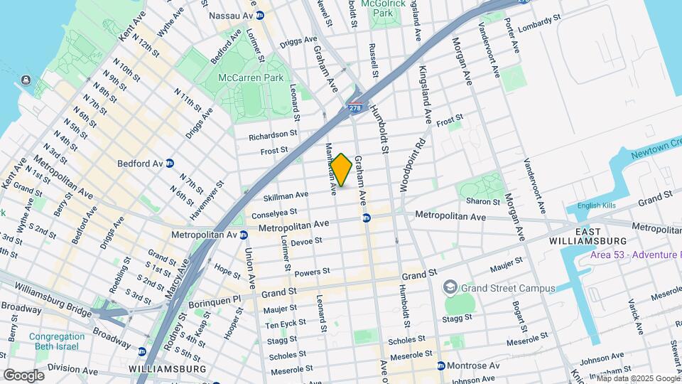 134 Skillman Ave Mapa y Detalles de la Ubicación