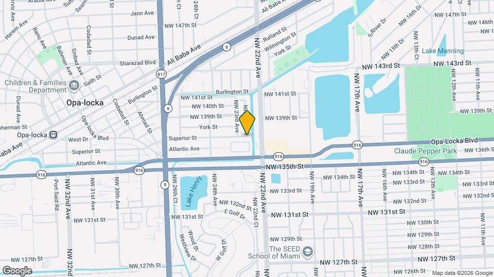 2257 NW 136th Terrace Map and Location Details