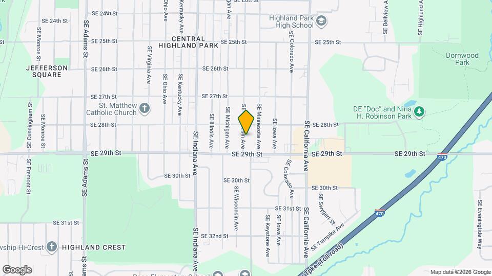 2820 SE Wisconsin Ave Map and Location Details