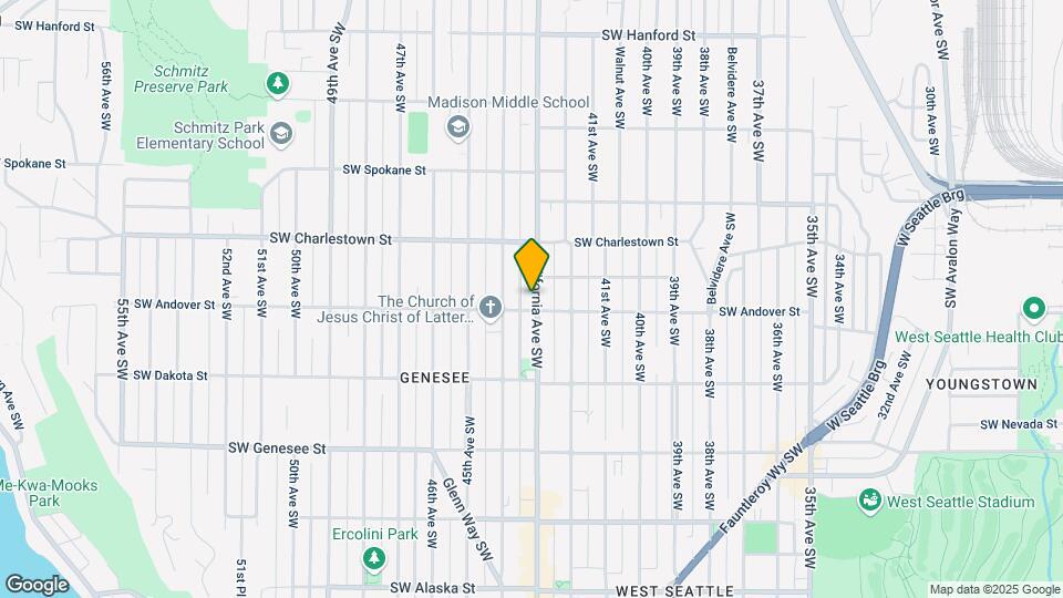 3917-3923 California Ave SW Map and Location Details