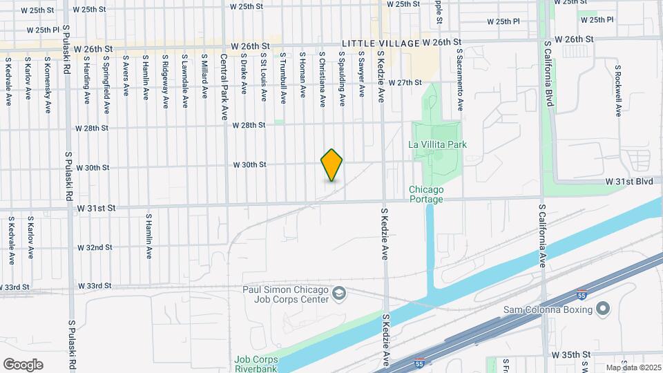 3035 S Christiana Ave Map and Location Details