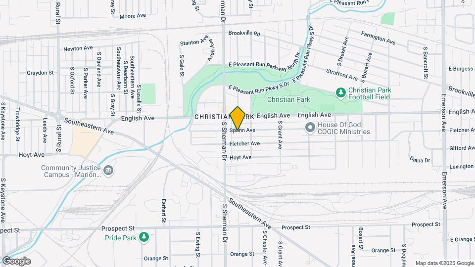 3825 Spann Ave Map and Location Details