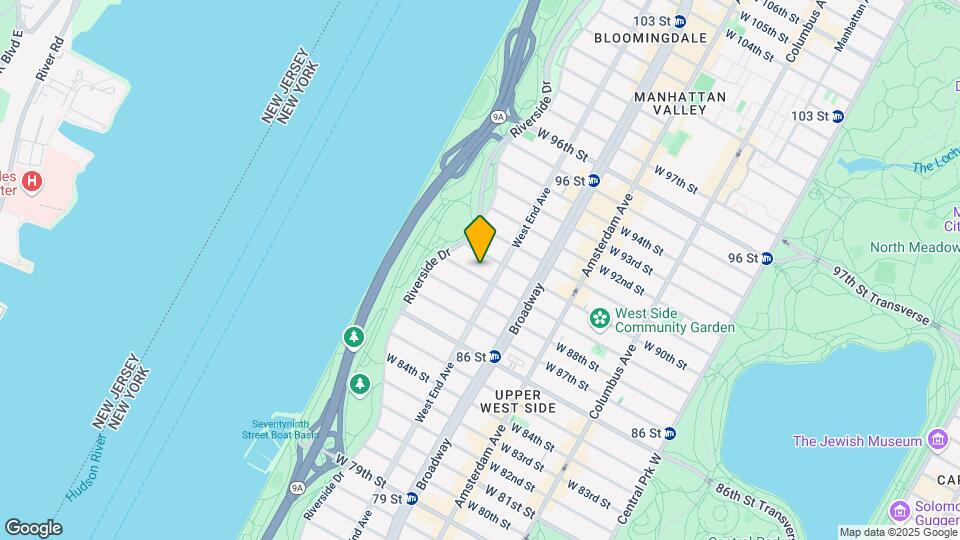 307 W 89th St Mapa y Detalles de la Ubicación