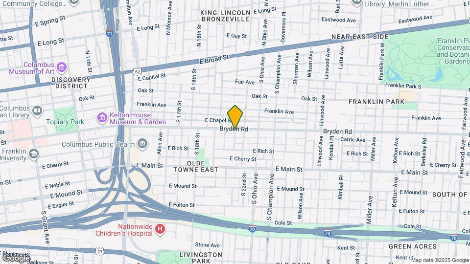 245 S 21st St Map and Location Details